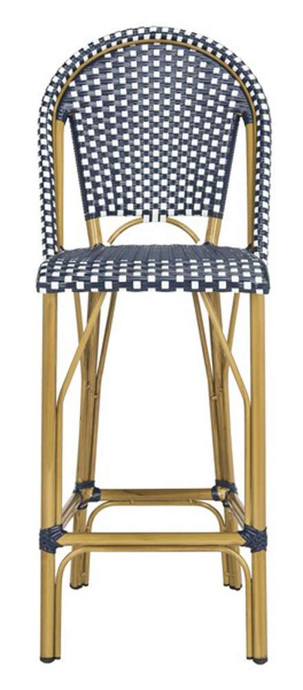 Safavieh - Ford Barstool - Navy - White - PAT4008A veiw 2