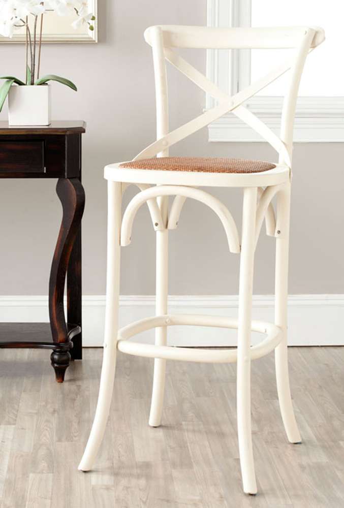 Safavieh - Franklin Barstool - Antique White - AMH9502A veiw 2