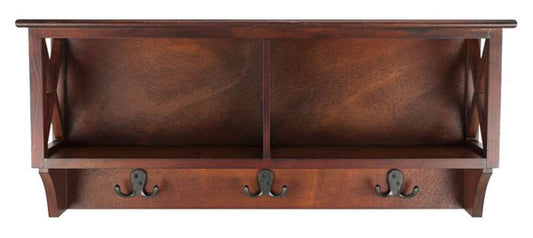 Safavieh - Freya Hanging Strg Wall Rack - Cherry - HAC5703A veiw 1