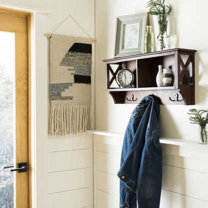 Safavieh - Freya Hanging Strg Wall Rack - Cherry - HAC5703A veiw 2