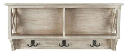 Safavieh - Freya Hanging Strg Wall Rack - Vintage White - HAC5703B veiw 1