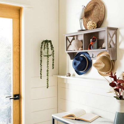 Safavieh - Freya Hanging Strg Wall Rack - Vintage White - HAC5703B veiw 2
