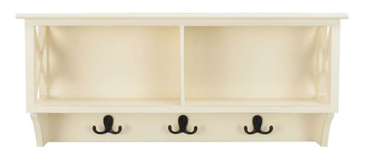 Safavieh - Freya Hanging Strg Wall Rack - White - HAC5703C veiw 1