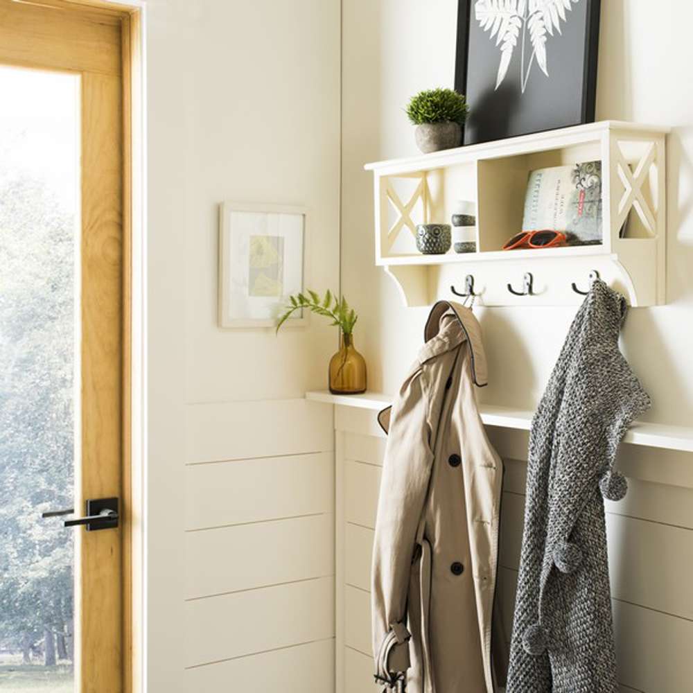Safavieh - Freya Hanging Strg Wall Rack - White - HAC5703C veiw 2