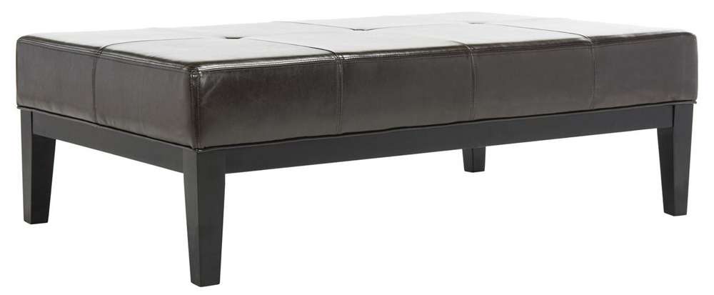 Safavieh - Fulton Rect Cocktail Ottoman - Brown - HUD8236A veiw 3