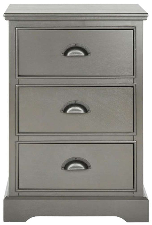 Safavieh - Griffin 3 Dwr Side Table - Grey - AMH5717A veiw 1