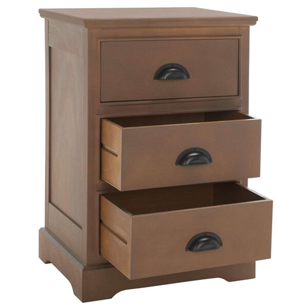 Safavieh - Griffin 3 Dwr Side Table - Sepia - AMH5717B veiw 4