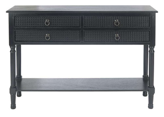 Safavieh - Haines 4Drw Console Table - Black - CNS5728A veiw 1