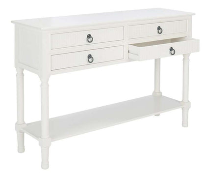 Safavieh - Haines 4Drw Console Table - Distrssed White - CNS5728D veiw 4