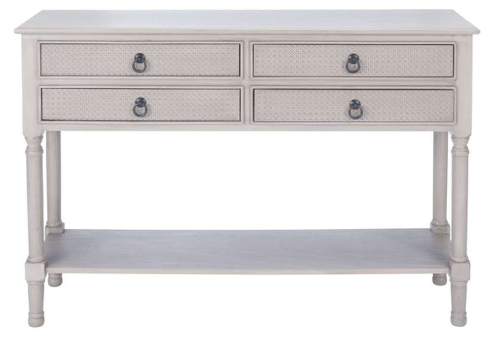Safavieh - Haines 4Drw Console Table - Greige - CNS5728C veiw 1