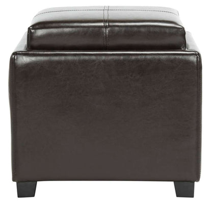 Safavieh - Harrison Single Tray Ottoman - Brown - HUD8233A veiw 1