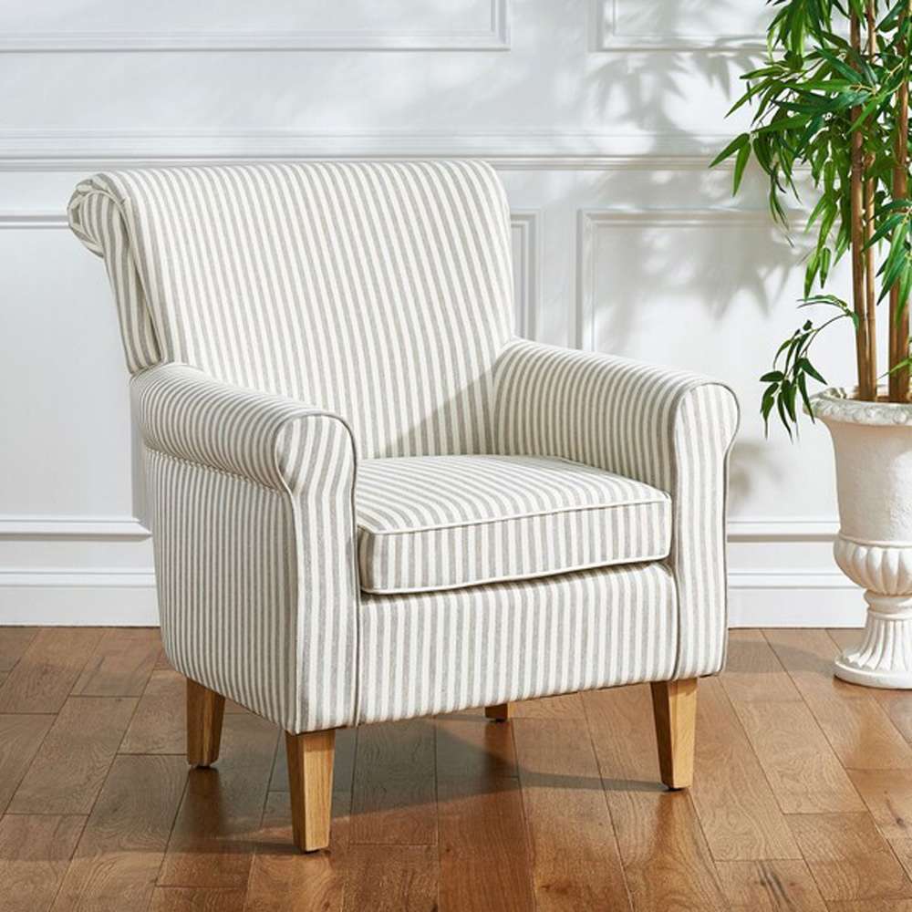 Safavieh - Hazina Chair - Beige Stripe  - MCR1002E veiw 2