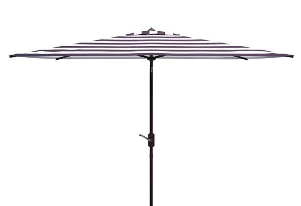 Safavieh - Iris 6.5X10 Rect Umbrella - Black - White - PAT8304A veiw 1