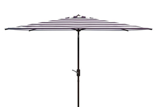 Safavieh - Iris 6.5X10 Rect Umbrella - Black - White - PAT8304A veiw 1