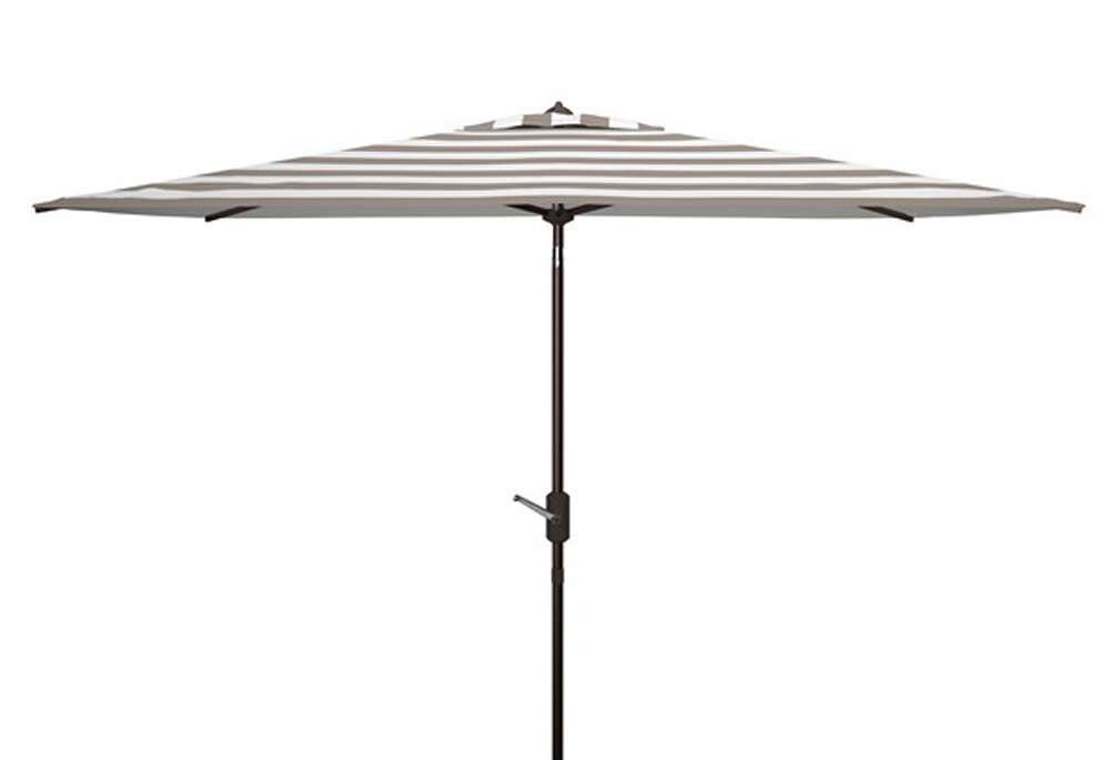 Safavieh - Iris 6.5X10 Rect Umbrella - Grey - White - PAT8304D veiw 1
