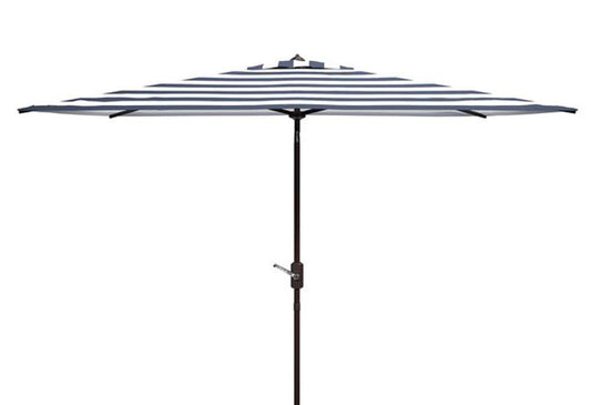 Safavieh - Iris 6.5X10 Rect Umbrella - Navy - White - PAT8304B veiw 1