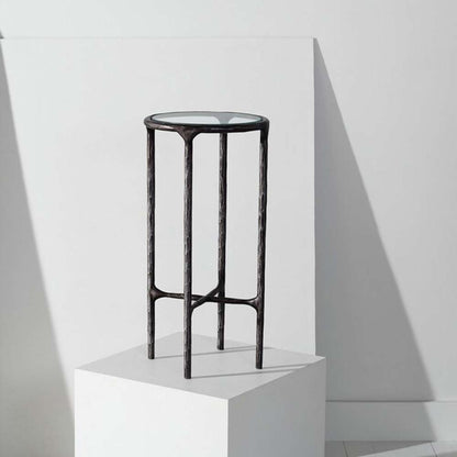 Safavieh - Jessa Metal Tall Round End Table - Black - SFV9504E veiw 3