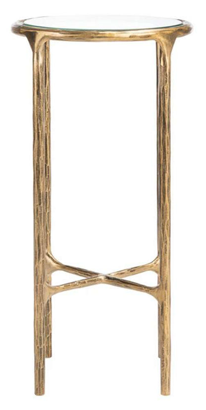 Safavieh - Jessa Metal Tall Round End Table - Brass - SFV9504A veiw 1