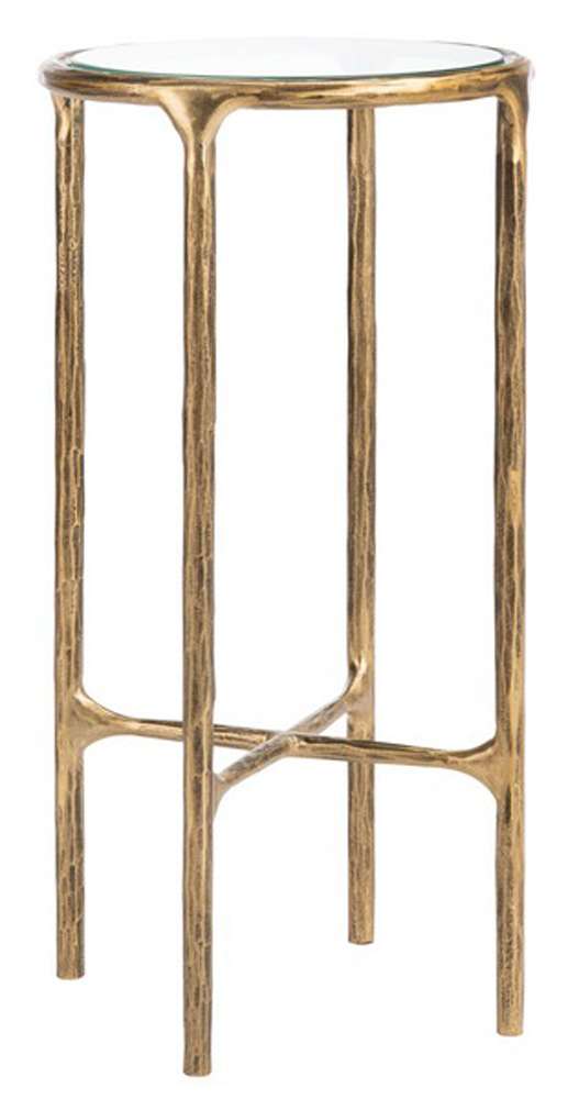 Safavieh - Jessa Metal Tall Round End Table - Brass - SFV9504A veiw 3