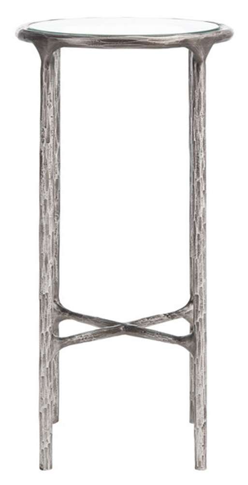 Safavieh - Jessa Metal Tall Round End Table - Silver - SFV9504B veiw 1