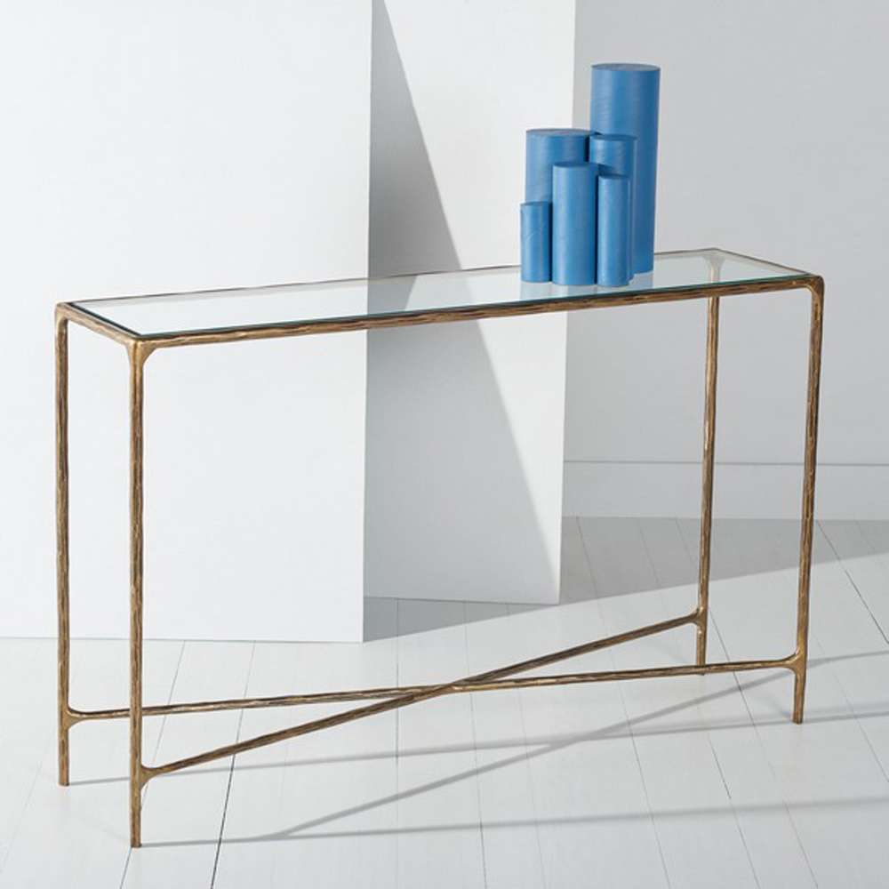 Safavieh - Jessa Rectangle Console Table - Brass - SFV9502A veiw 2