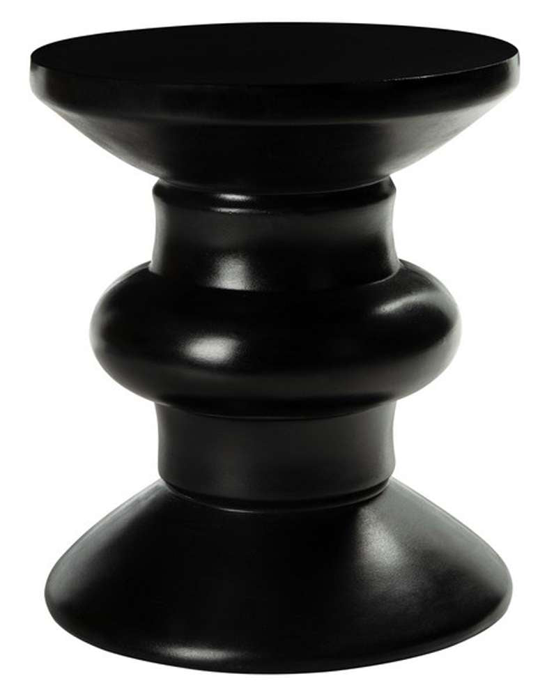Safavieh - Jiraiya Concrete Accent Stool - Black - VNN1033C veiw 1