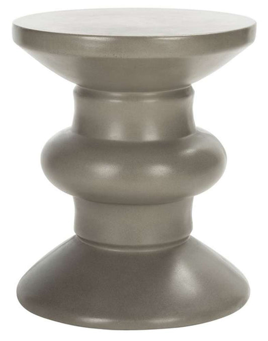 Safavieh - Jiraiya Concrete Accent Stool - Dark Grey - VNN1033A veiw 1