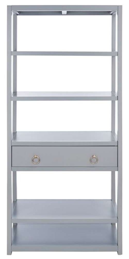 Safavieh - Johni 1 Drawer 5 Shelf Etagere - Grey - ETG9200C veiw 1