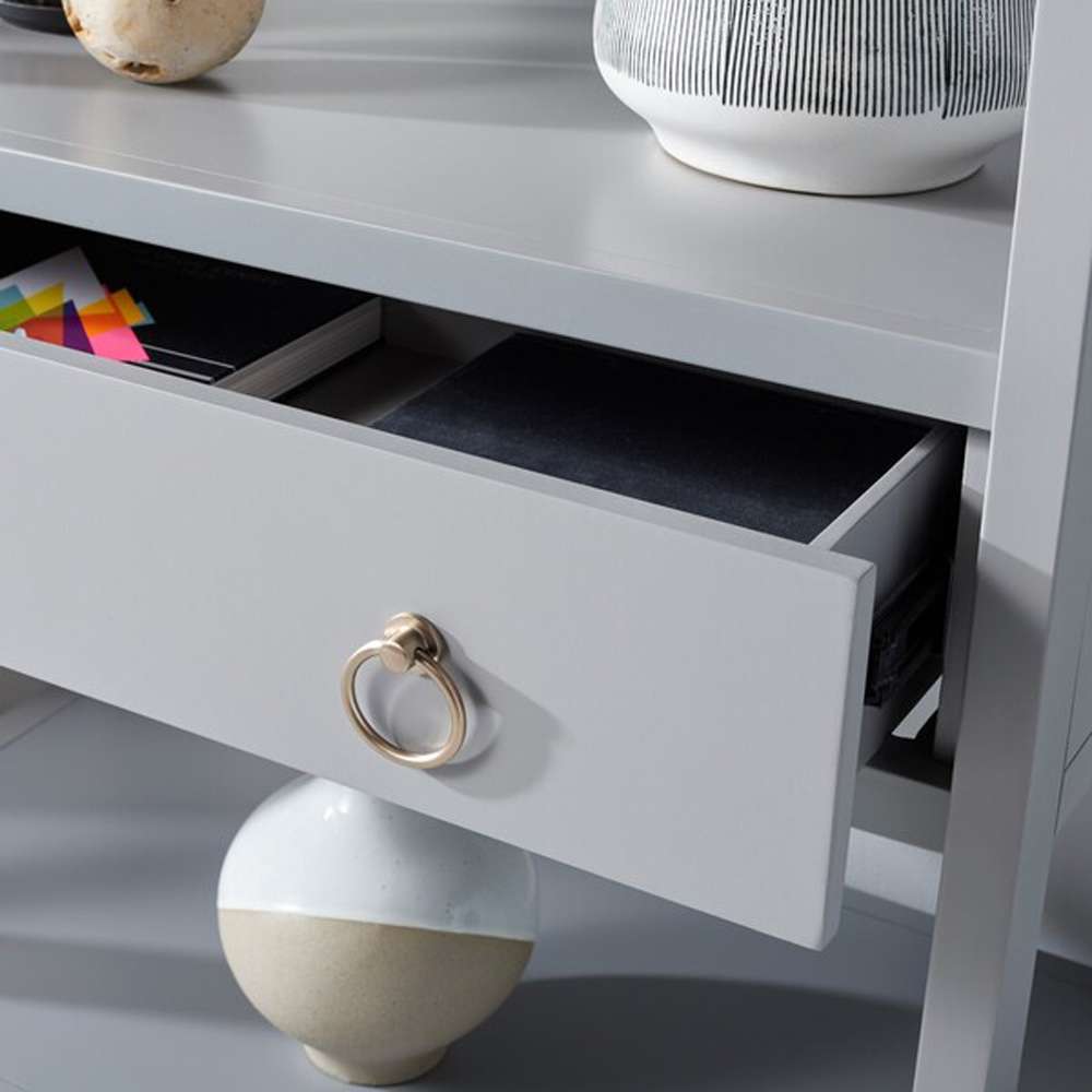 Safavieh - Johni 1 Drawer 5 Shelf Etagere - Grey - ETG9200C veiw 2