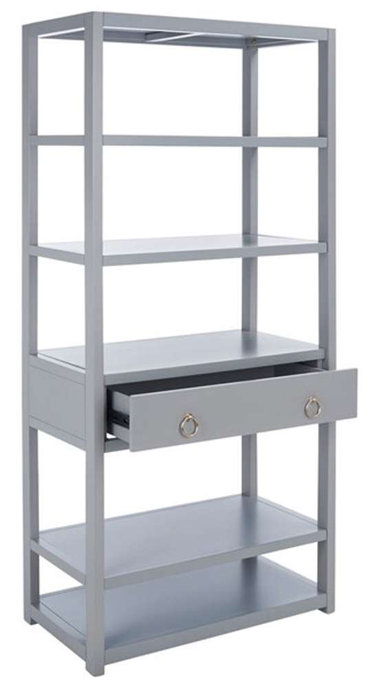 Safavieh - Johni 1 Drawer 5 Shelf Etagere - Grey - ETG9200C veiw 4