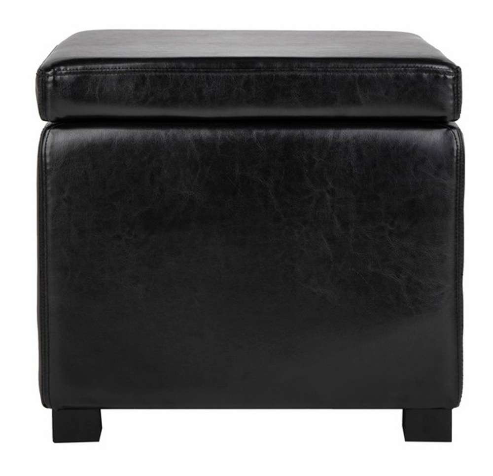 Safavieh - Jonathan Ottoman - Black - HUD4007B veiw 1