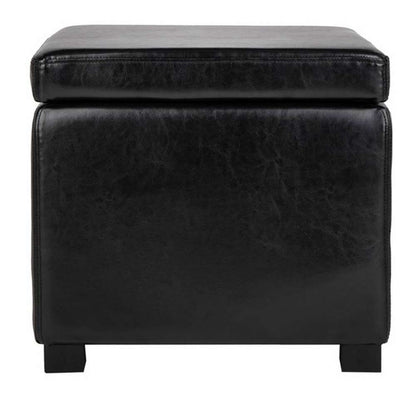 Safavieh - Jonathan Ottoman - Black - HUD4007B veiw 1
