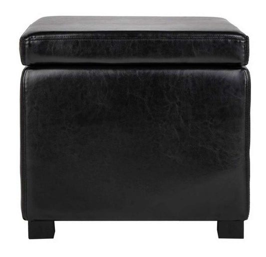 Safavieh - Jonathan Ottoman - Black - HUD4007B veiw 1
