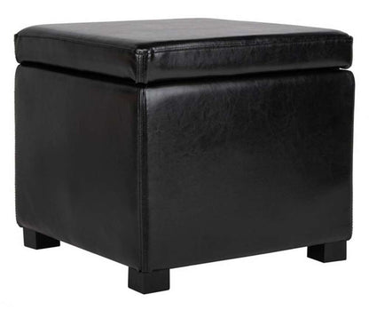 Safavieh - Jonathan Ottoman - Black - HUD4007B veiw 2