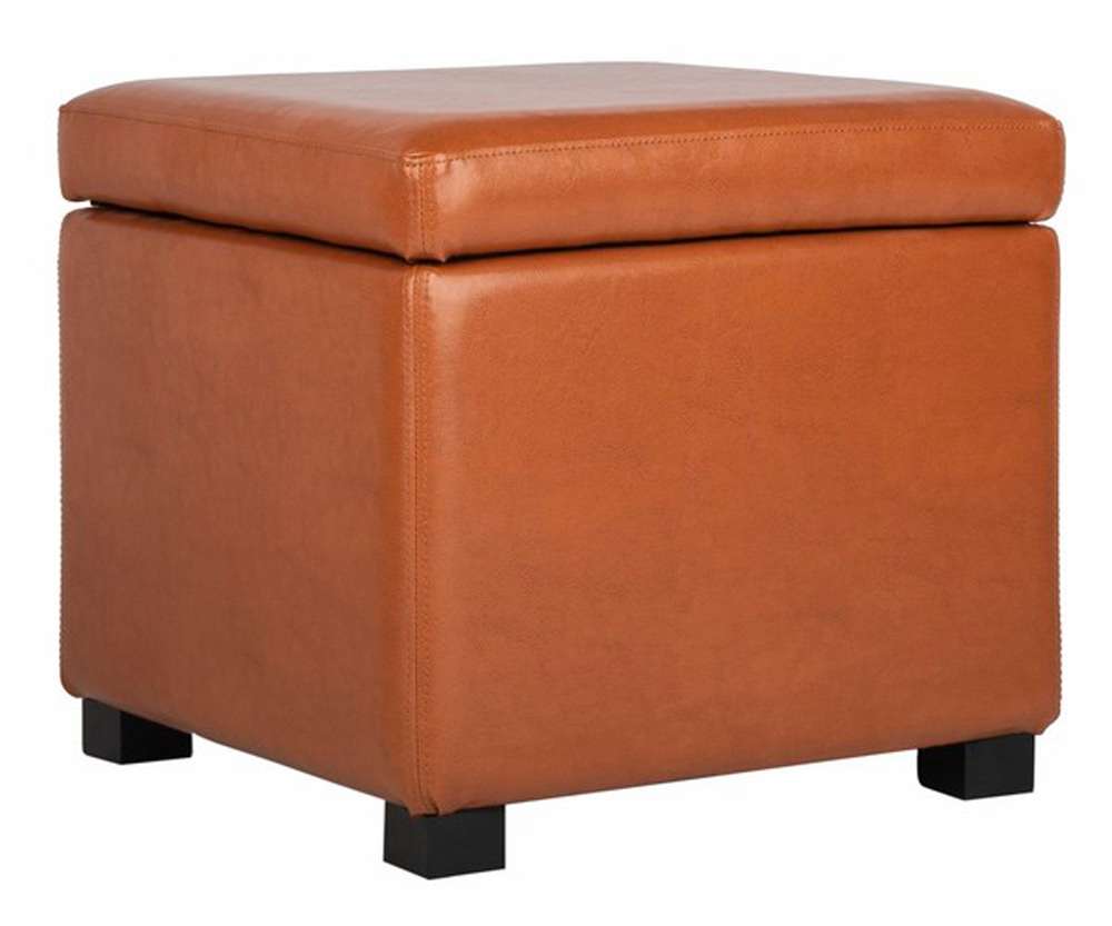 Safavieh - Jonathan Ottoman - Saddle - HUD4007C veiw 2