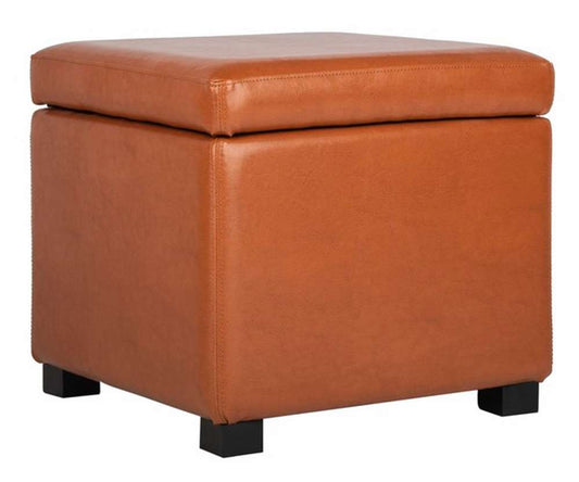 Safavieh - Jonathan Ottoman - Saddle - HUD4007C veiw 2