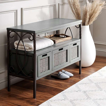 Safavieh - Joshua Media Console - Ash Grey - AMH6532B veiw 3