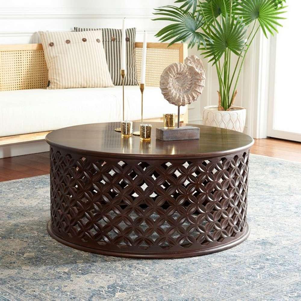 Safavieh - Kaydix Round Coffee Table - Brown - COF5300C veiw 2