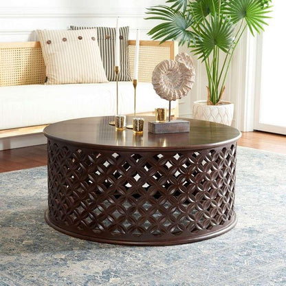 Safavieh - Kaydix Round Coffee Table - Brown - COF5300C veiw 2