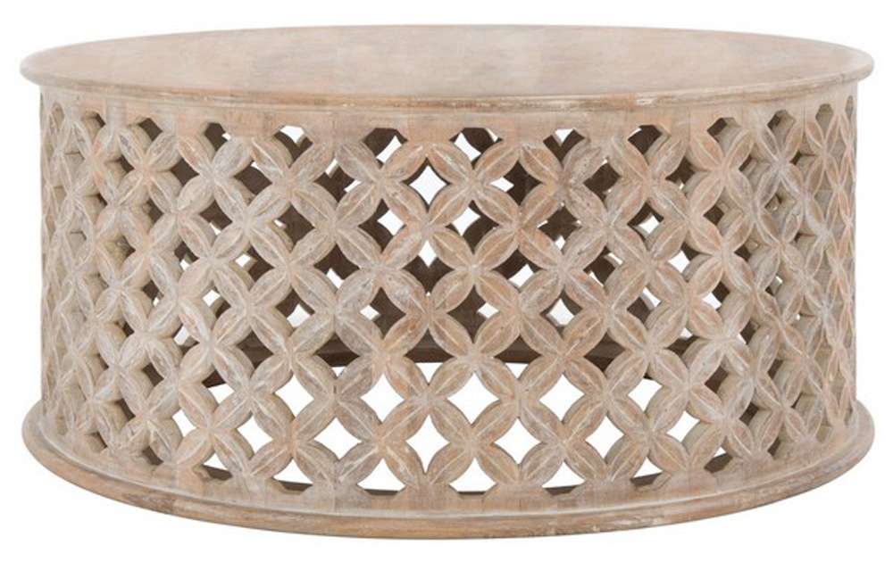 Safavieh - Kaydix Round Coffee Table - Burnt White  - COF5300D veiw 1