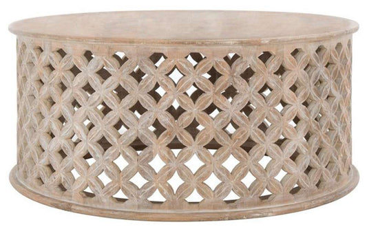 Safavieh - Kaydix Round Coffee Table - Burnt White  - COF5300D veiw 1