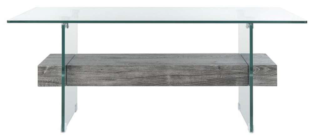 Safavieh - Kayley Coffee Table - Glass - Black Oak - COF7004B veiw 1