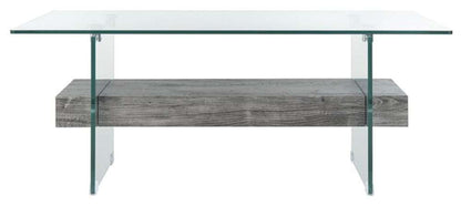 Safavieh - Kayley Coffee Table - Glass - Black Oak - COF7004B veiw 1