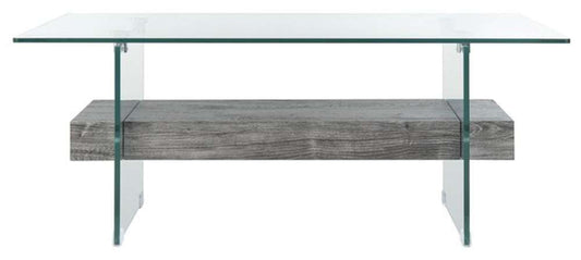Safavieh - Kayley Coffee Table - Glass - Black Oak - COF7004B veiw 1