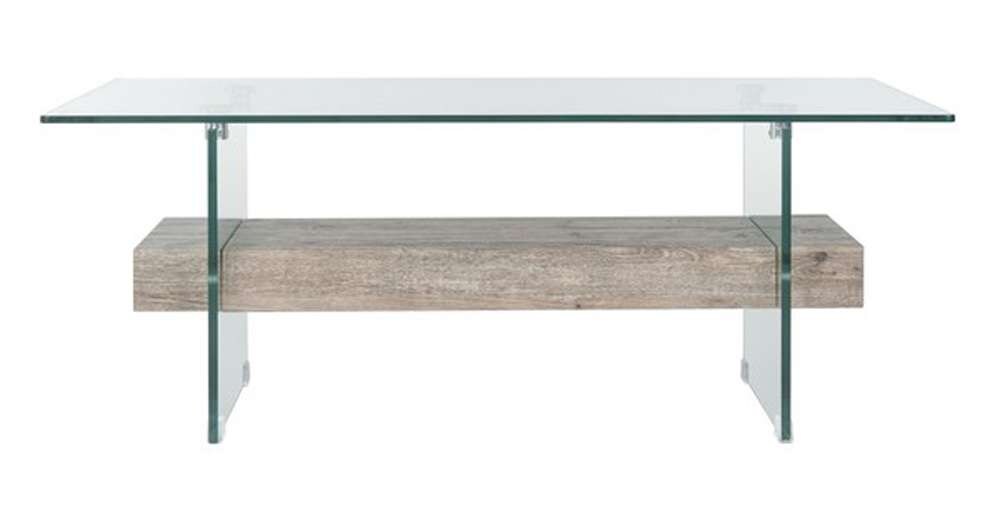 Safavieh - Kayley Coffee Table - Glass - Grey Oak - COF7004C veiw 1