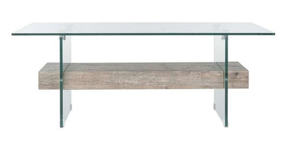 Safavieh - Kayley Coffee Table - Glass - Grey Oak - COF7004C veiw 1