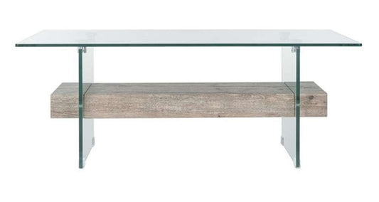 Safavieh - Kayley Coffee Table - Glass - Grey Oak - COF7004C veiw 1