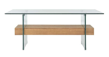 Safavieh - Kayley Coffee Table - Glass - Natural Brown - COF7004D veiw 1