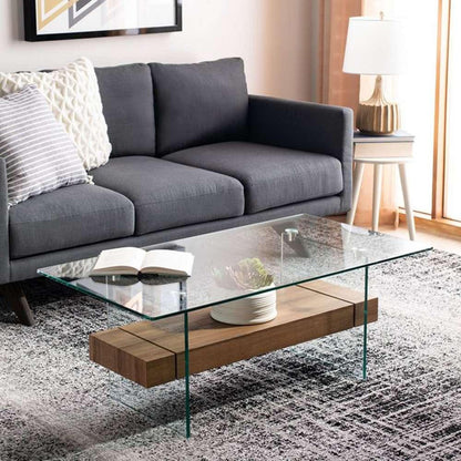 Safavieh - Kayley Coffee Table - Glass - Natural Brown - COF7004D veiw 2
