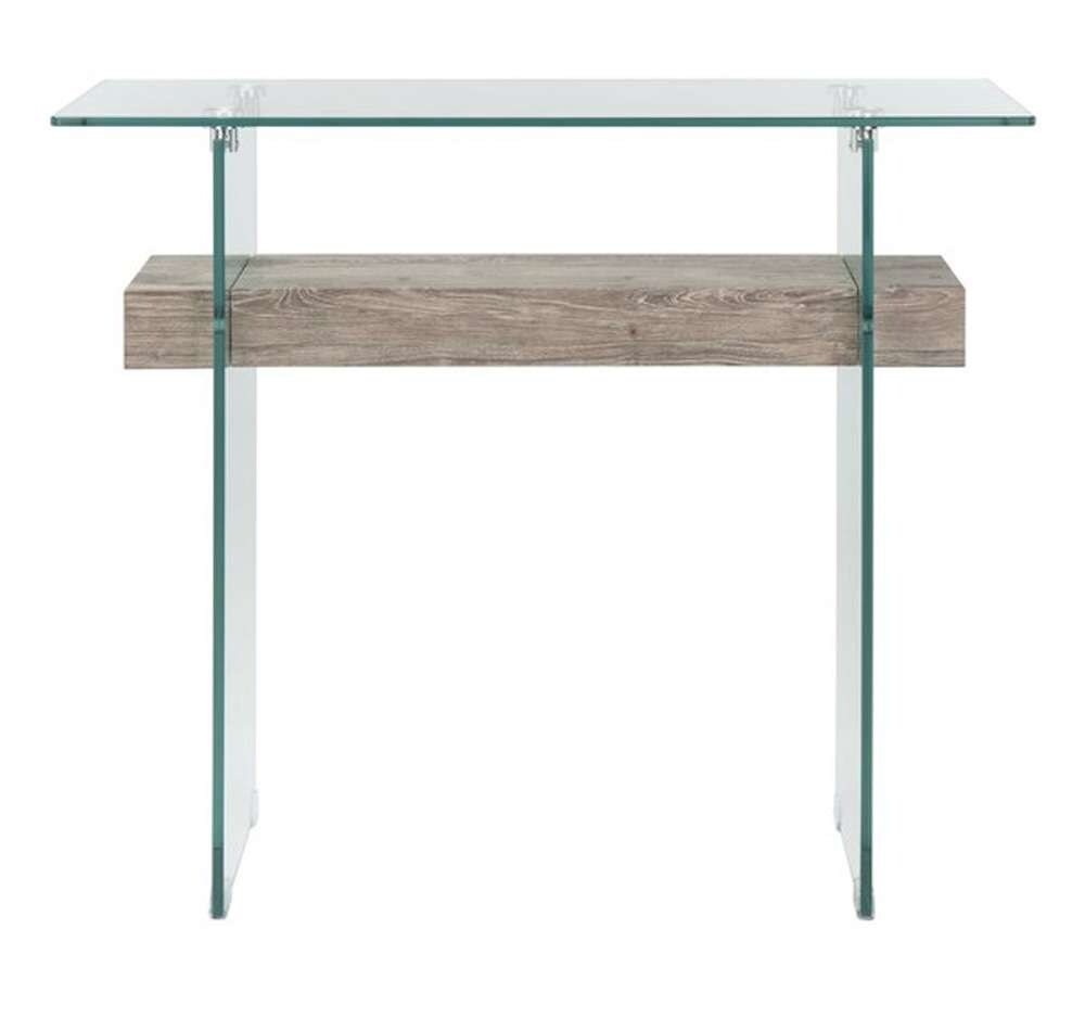 Safavieh - Kayley Console Table - Glass - Grey Oak - CNS7001C veiw 1